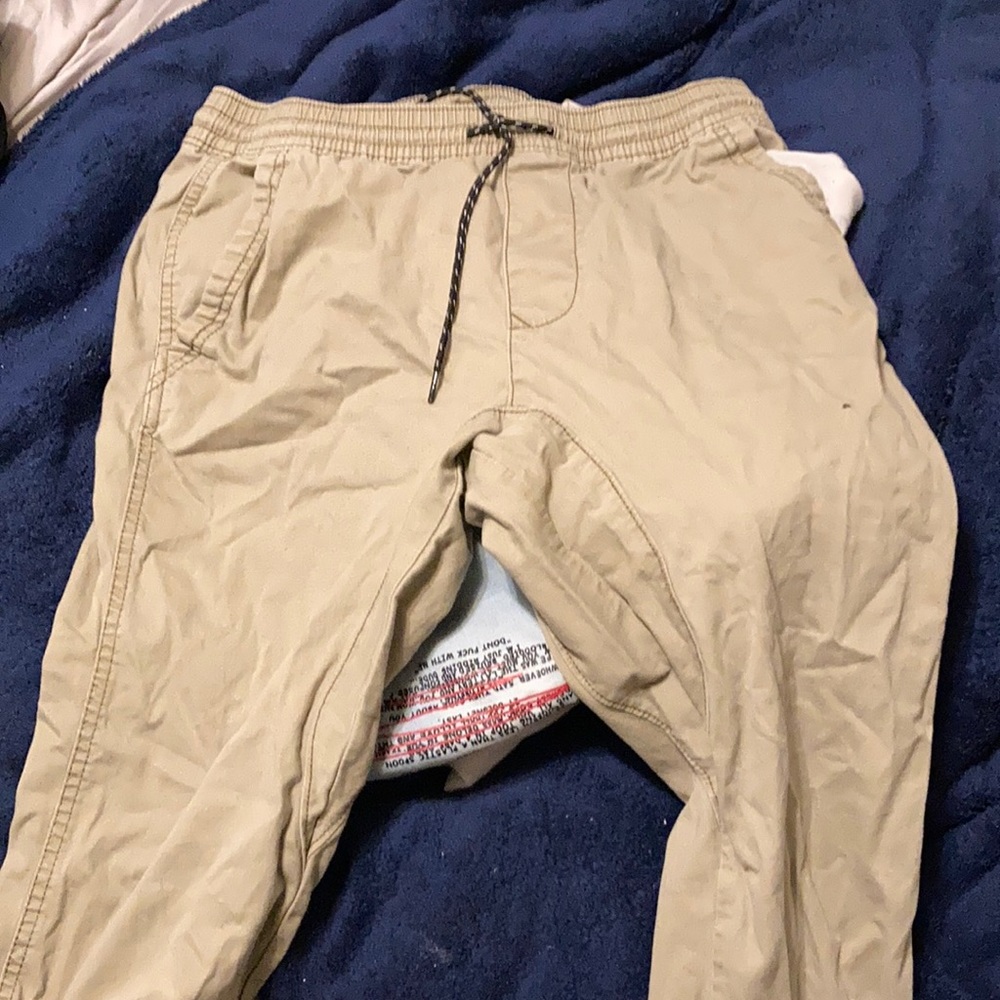 Khaki joggers